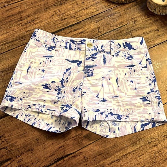 Lilly Pulitzer Pants - Lilly Pulitzer Purple/Blue Callahan Short.  Size 2